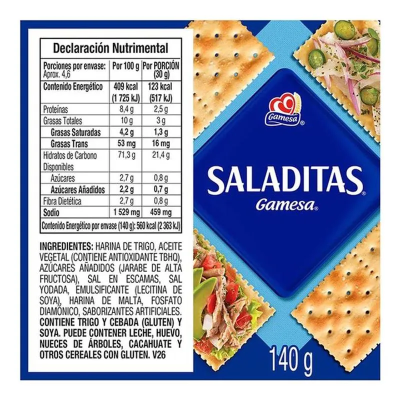 TBHQ Galletas saladas