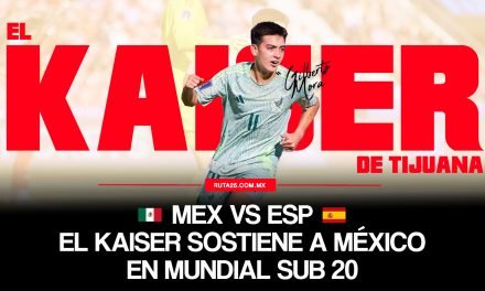 Gilberto Mora, “El Kaiser Tijuana”, sostiene al Tri Sub-20 frente a España